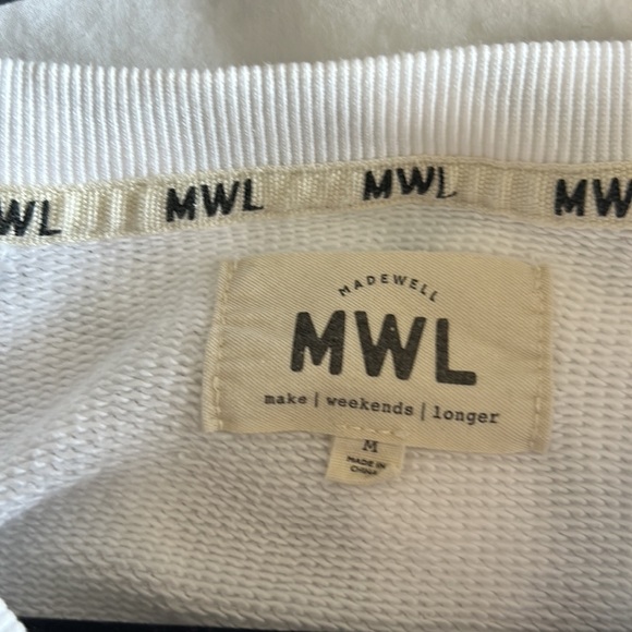 Madewell MWL Tie Dye Sweatshirt Long Sleeve Lounge Top - Picture 3 of 4